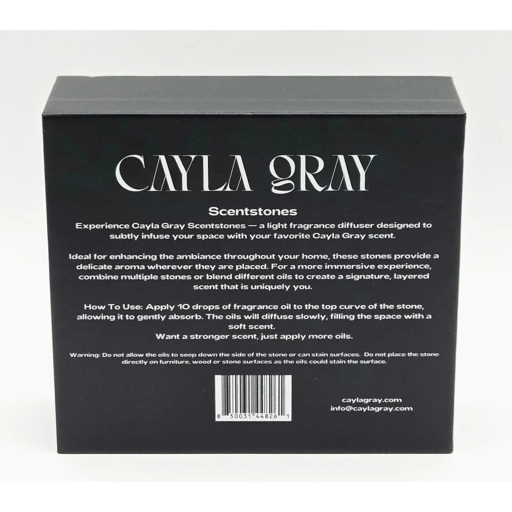 Cayla Gray Scentstones Fragrance Oil Drops Cozy Set OS